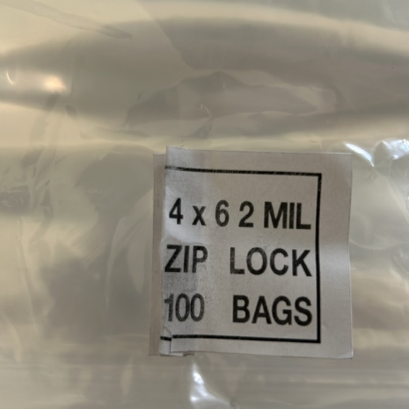 (100) 4X6 Clear Zip Lock Bags - Picture 2 of 5